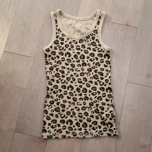 🌷Cherokee leapard print tank top